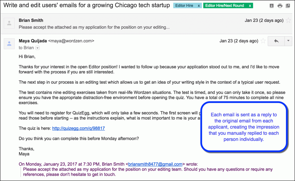 Using Gmail to easily manage responses to Craigslist ads