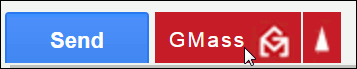 Cursor shown poised over the GMass button, ready to click.