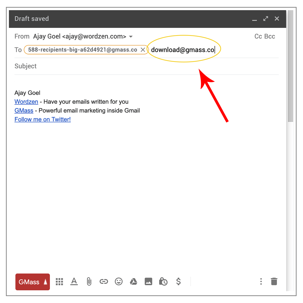 Type download command