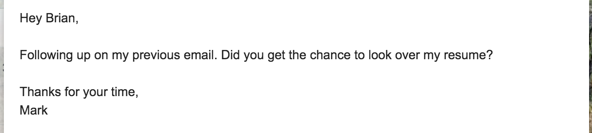 Cold emails for jobs - don't do this