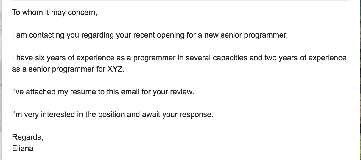 Cold emails for jobs - tip 9