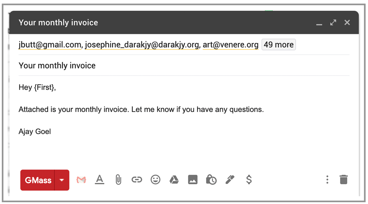 personalized attachment email