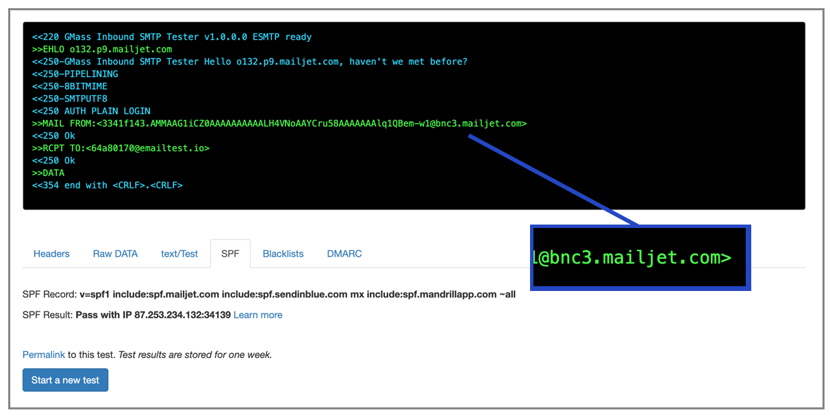 Mailjet default MAIL-FROM address