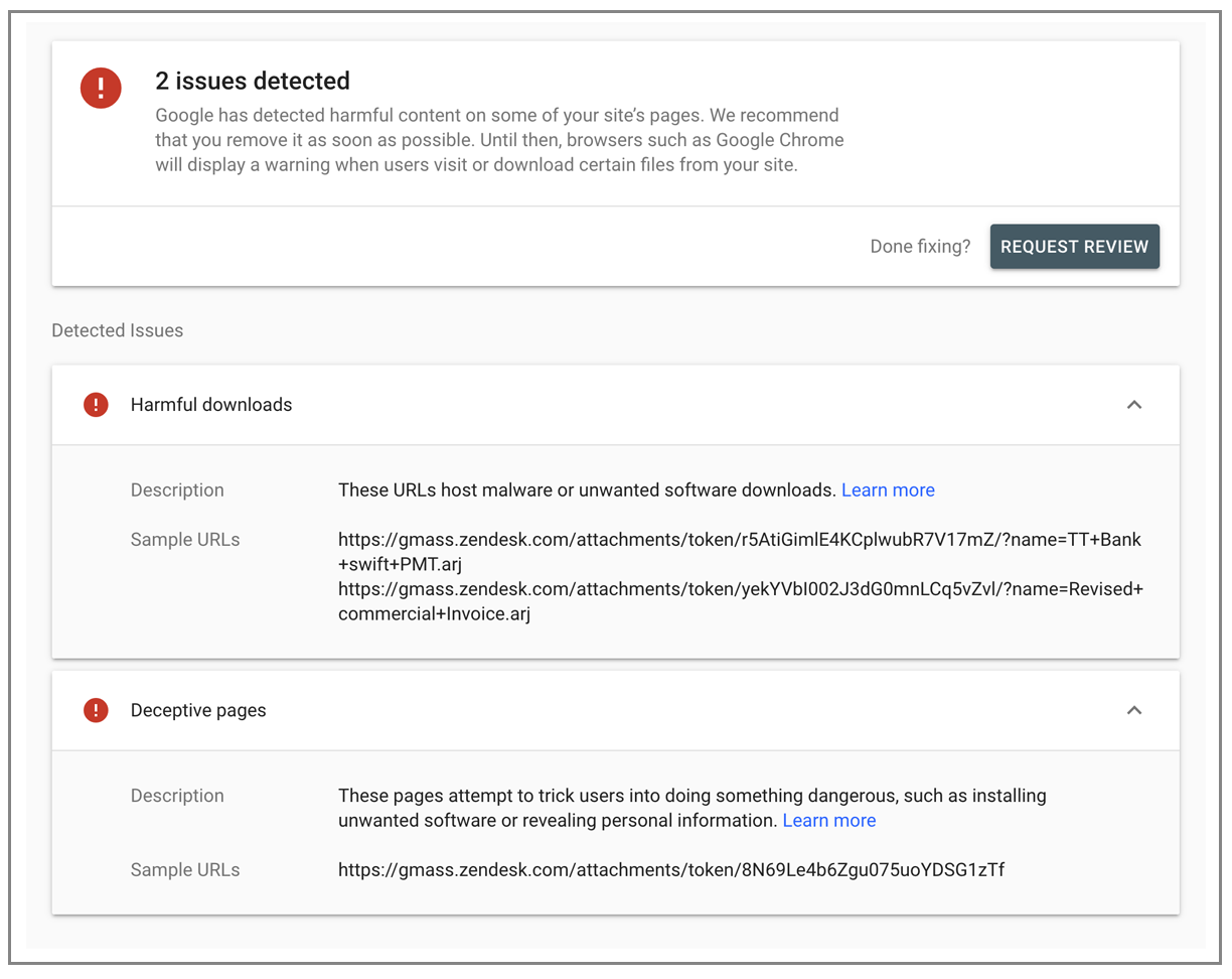 reasons for blacklisting