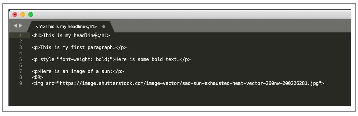 custom HTML