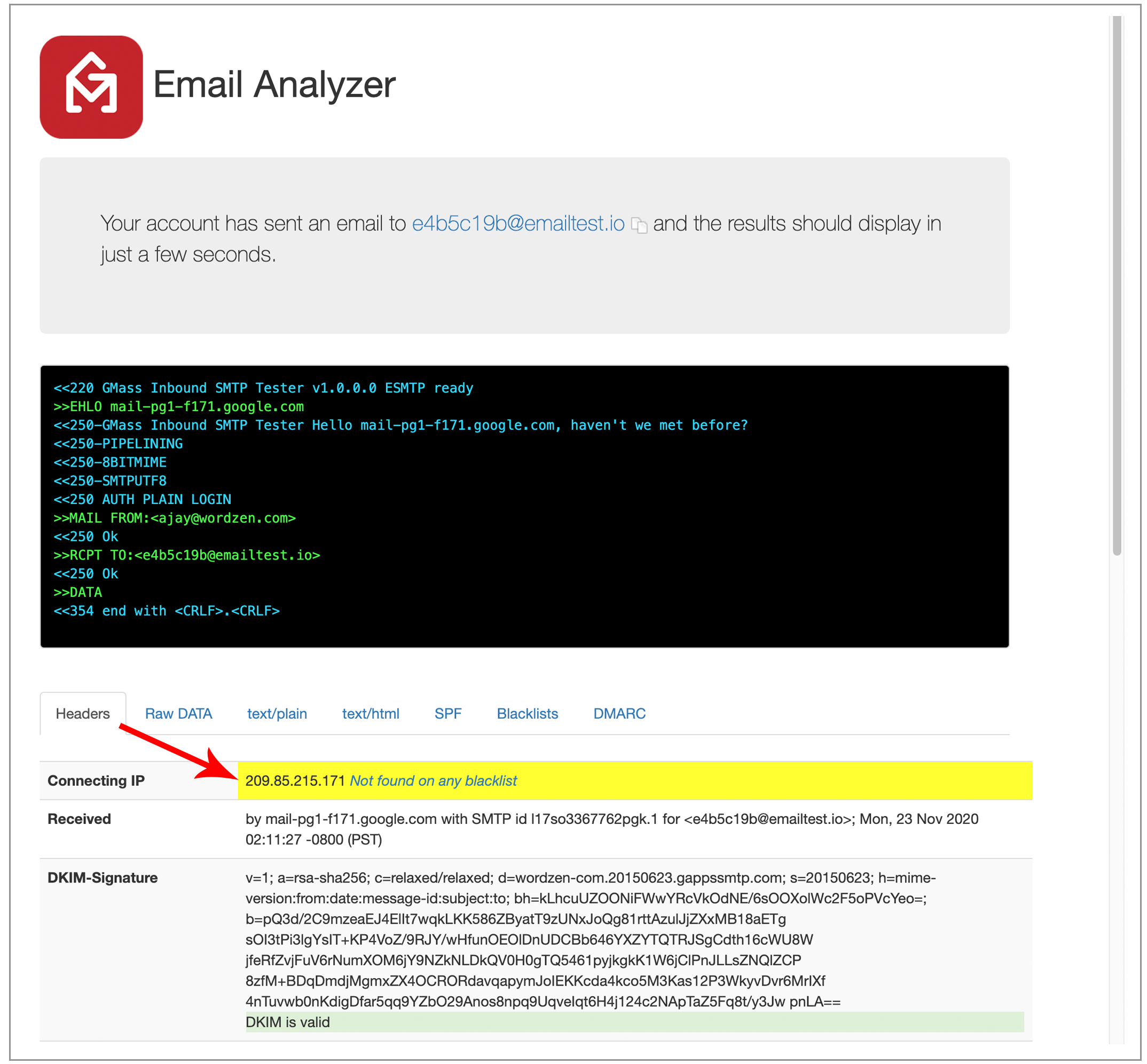 email analyzer