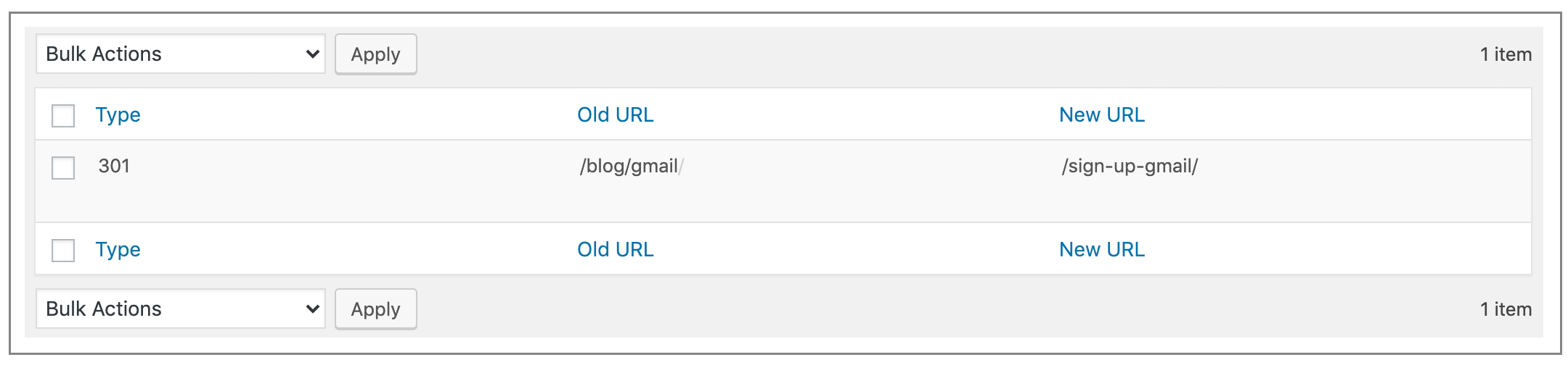 Yoast redirect