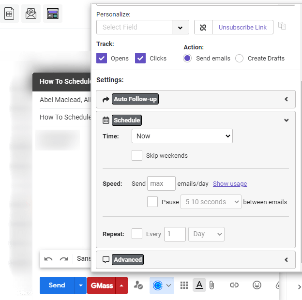 personalize mail