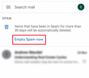 empty spam now