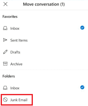 junk email box