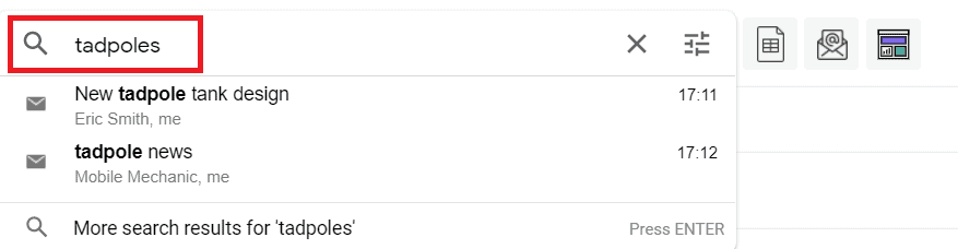 Search option