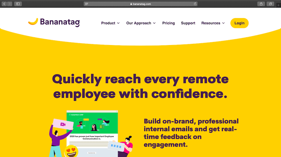 Bananatag home page
