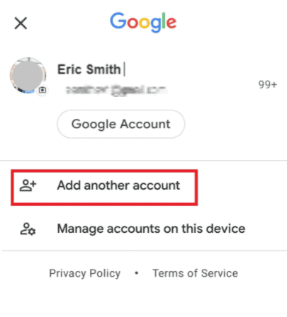Add another account
