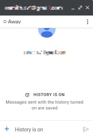 Chat history
