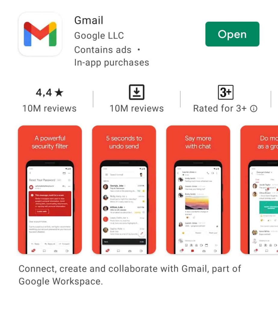 Gmail app