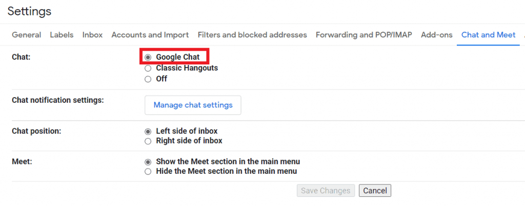 Google chat