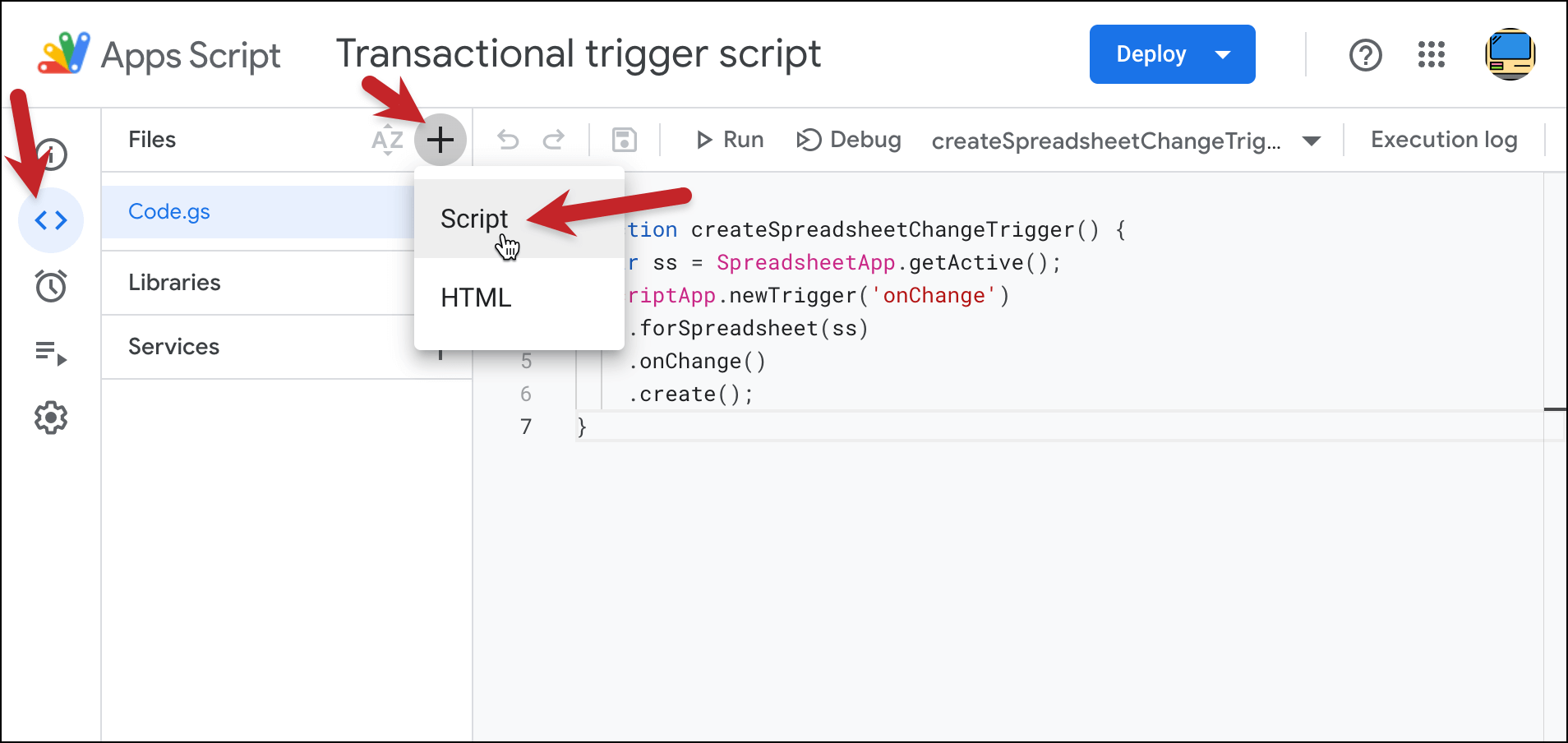 Add another script to Google Apps