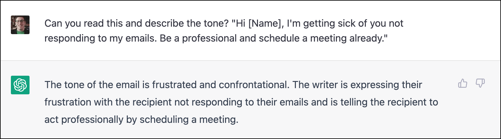 Detecting a hostile email tone