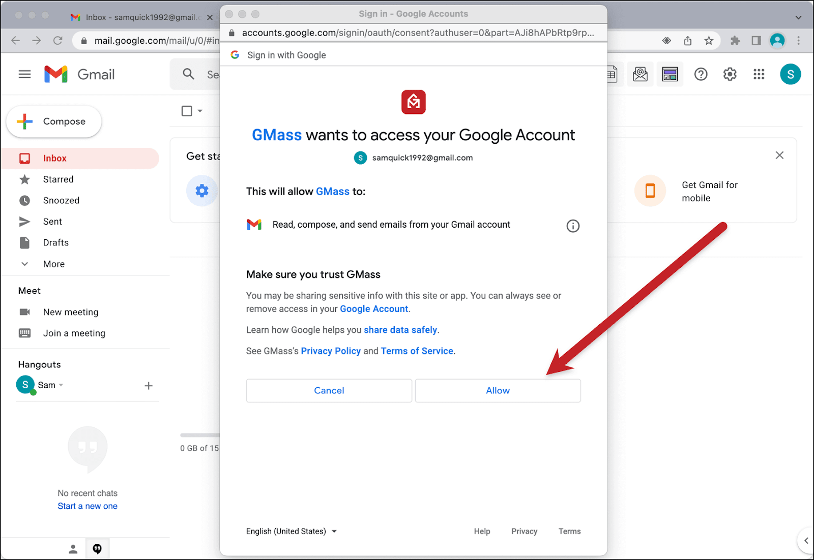 Simple permissions with the API