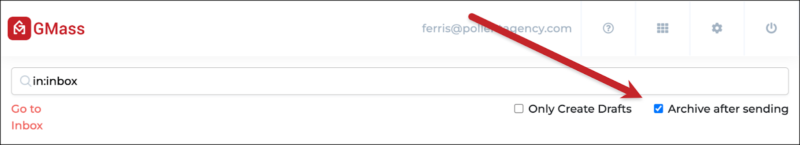 Archive after sending