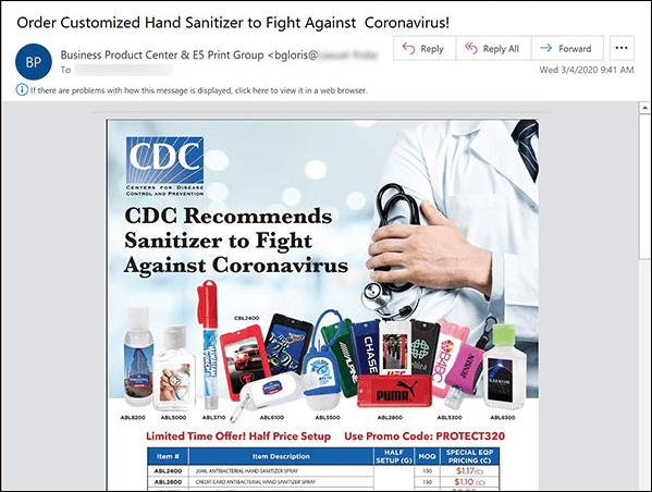 Why did my email go to spam? One giant, text heavy image