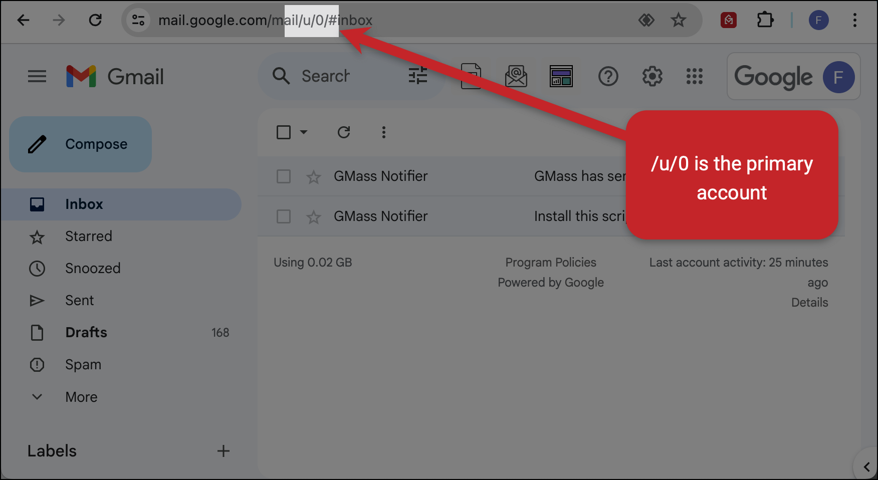 Checking whether you're the primary account logged into the browser