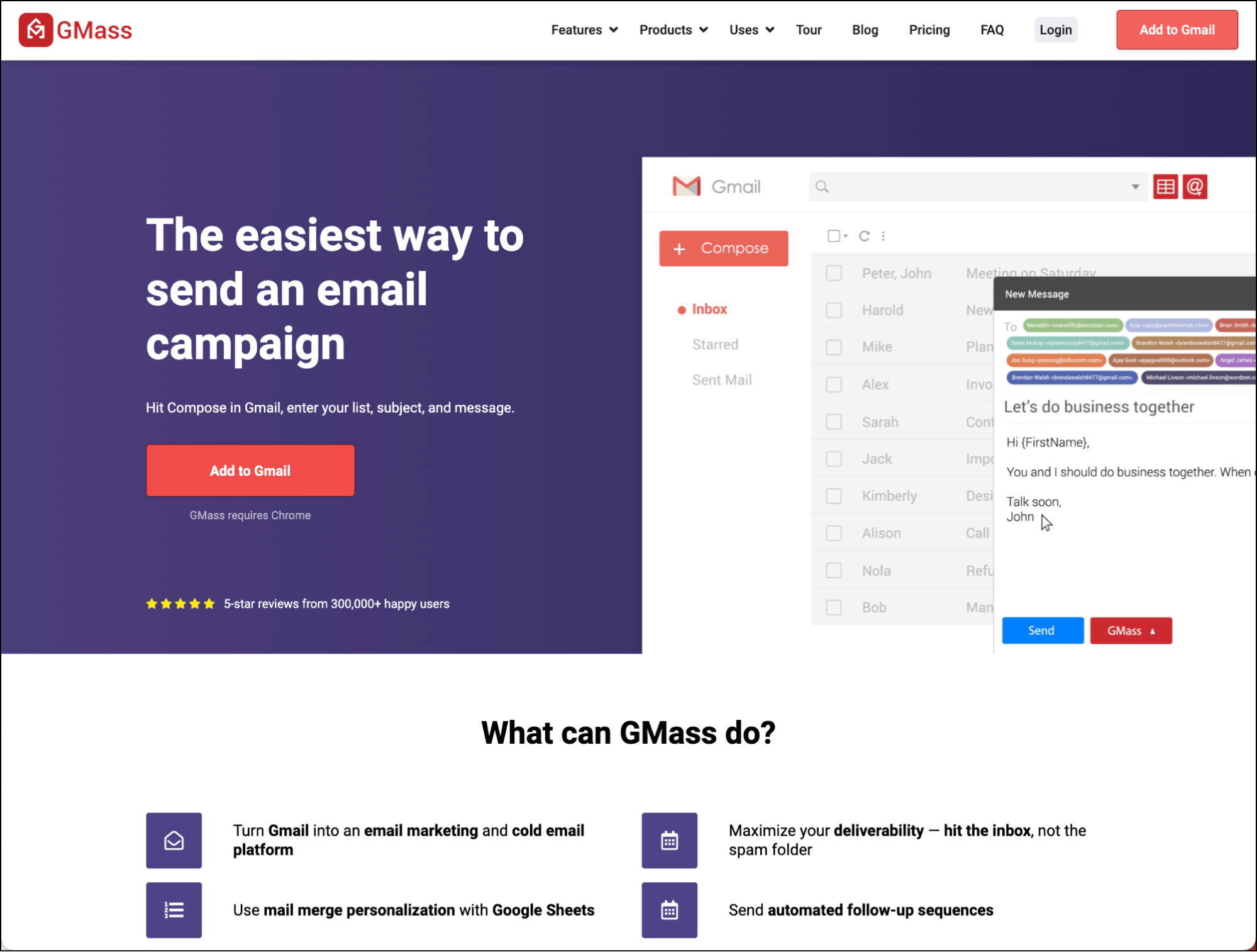 GMass - an incredible email sending platform