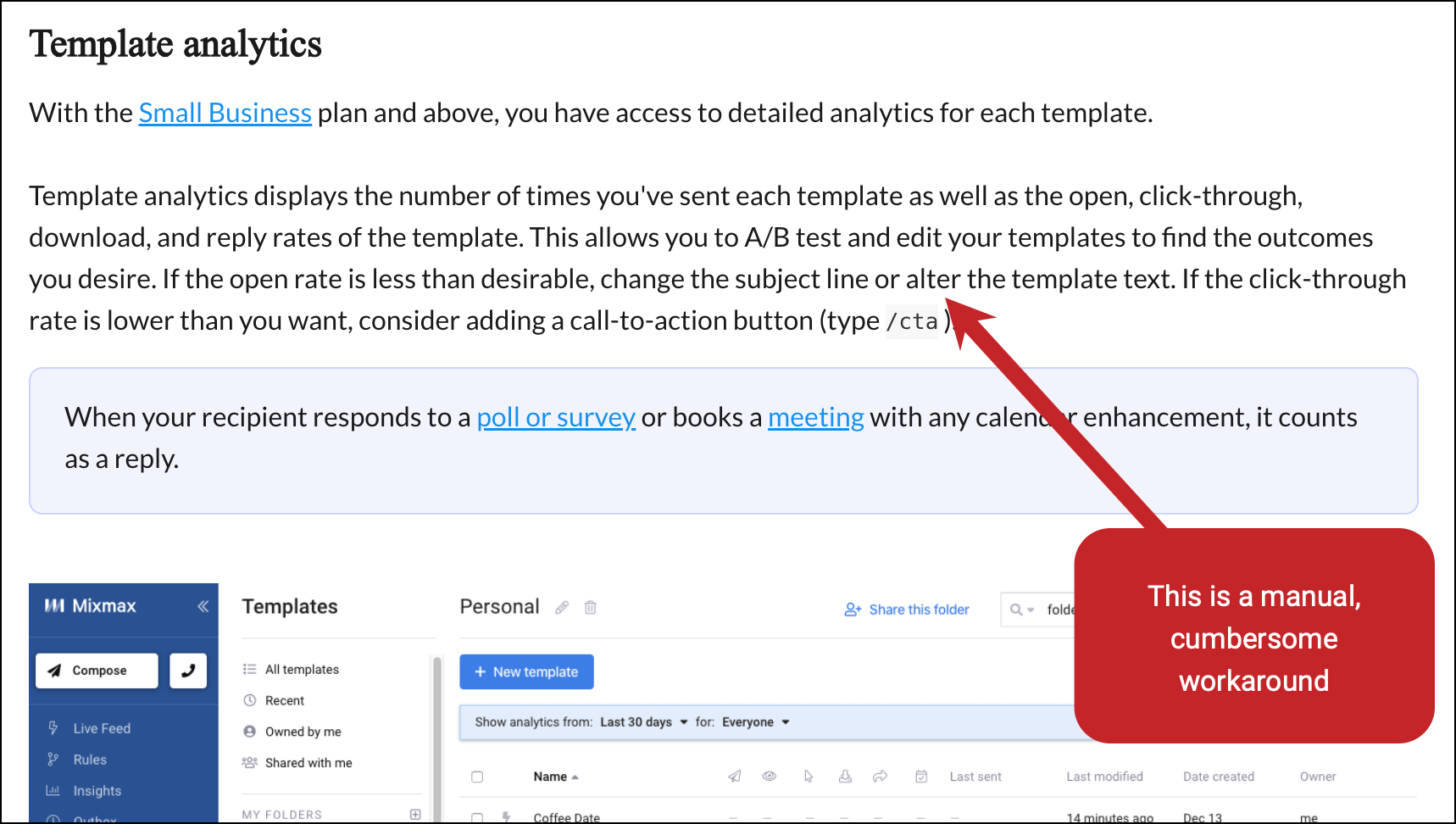 Mixmax's A/B testing workaround