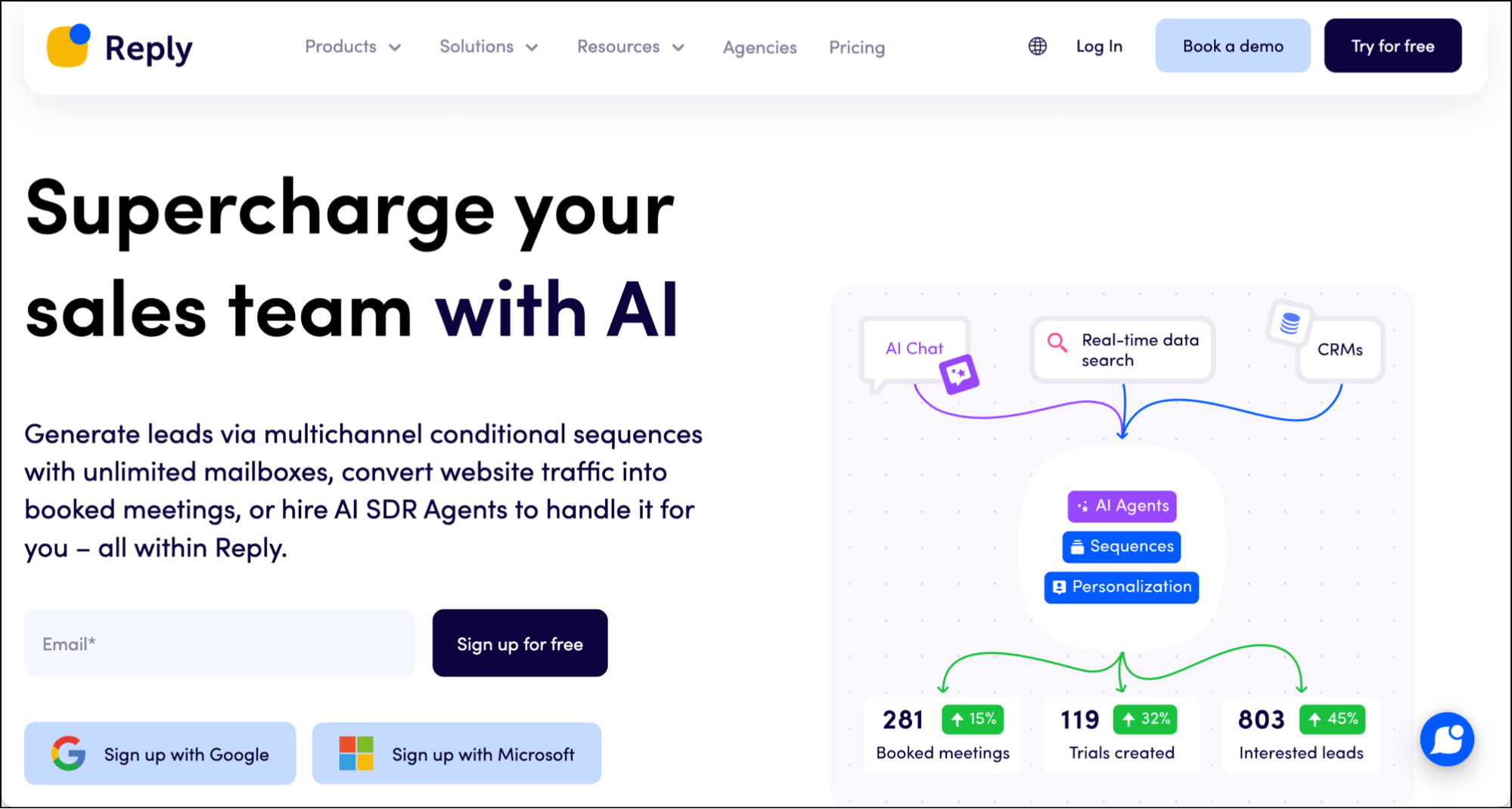 Reply's homepage