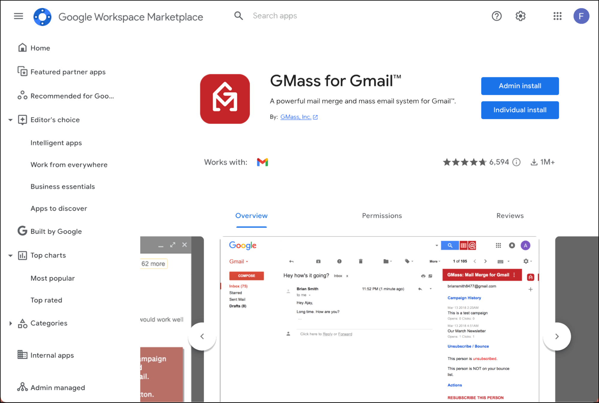 Install the GMass add-on for Gmail