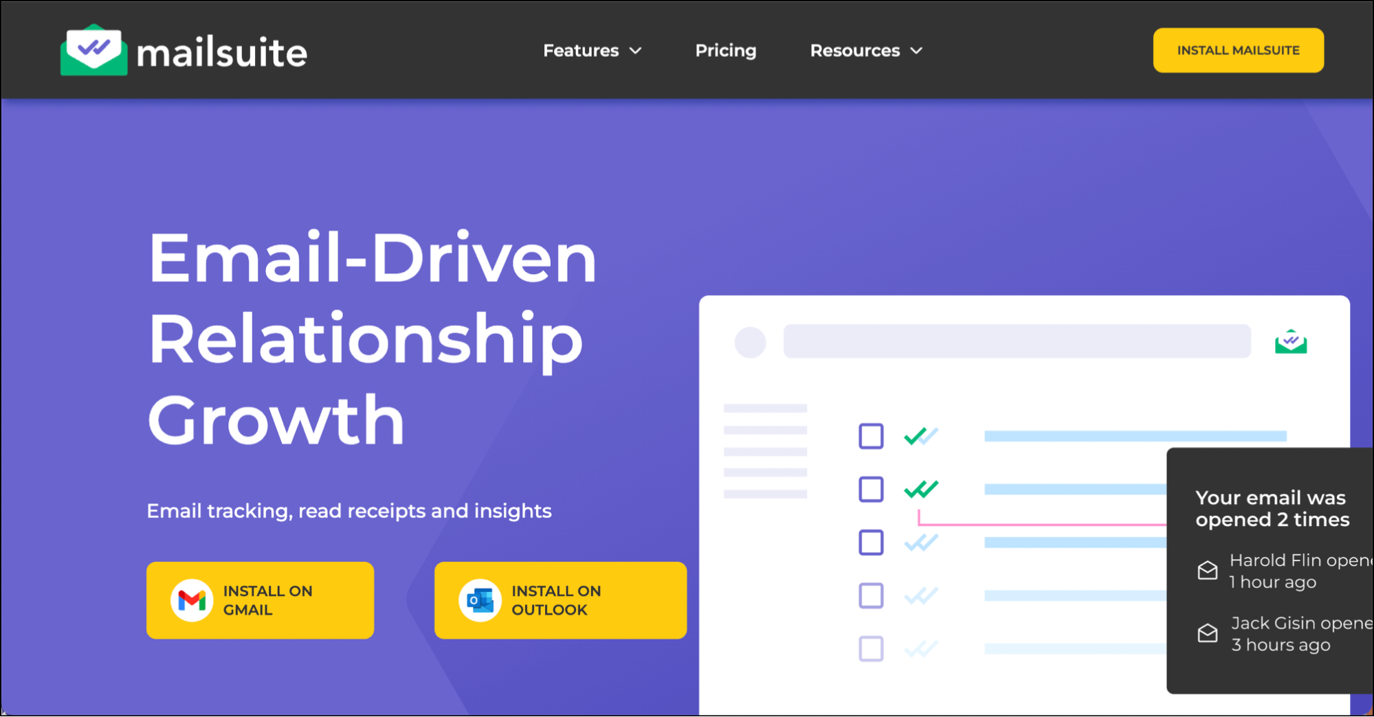 Mailsuite homepage