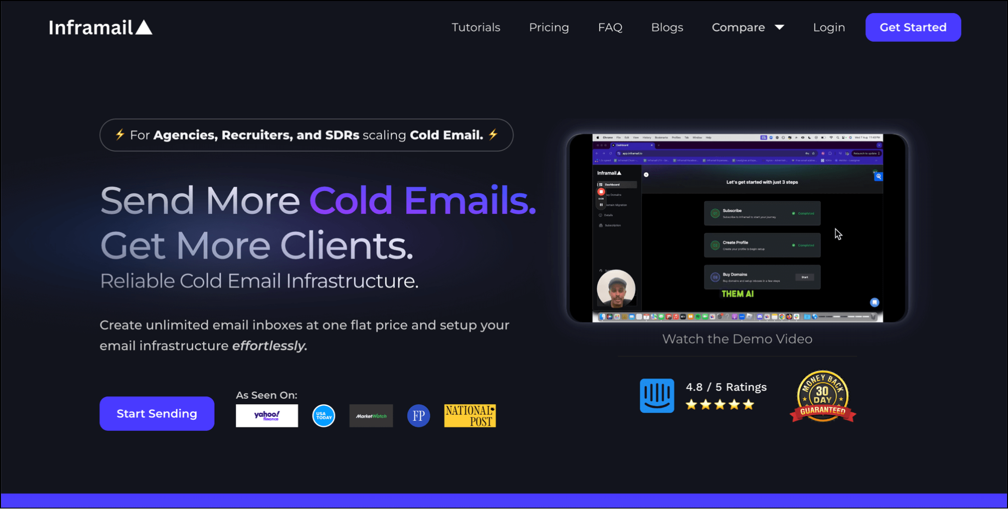Inframail's home page