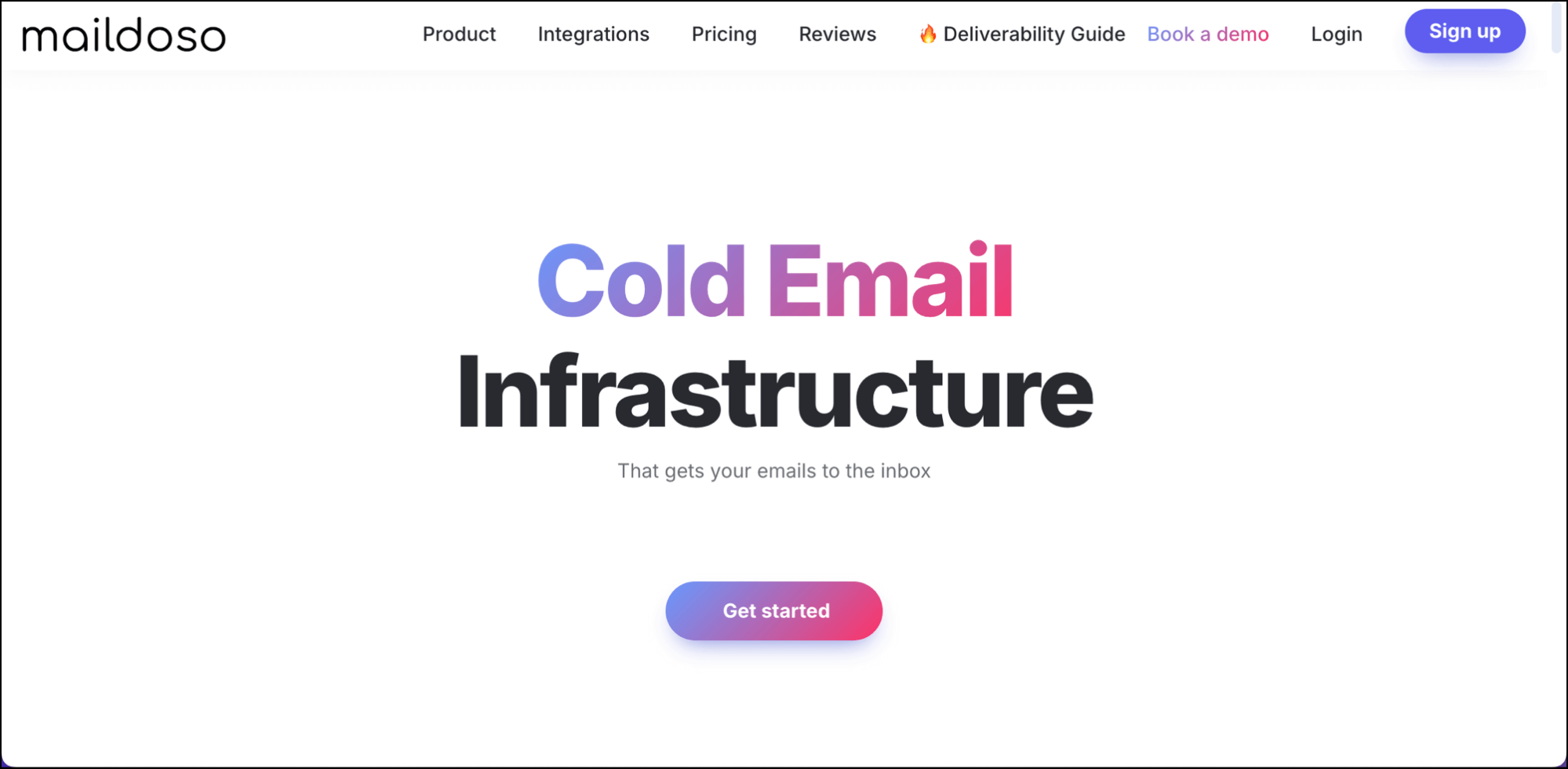 Maildoso's homepage
