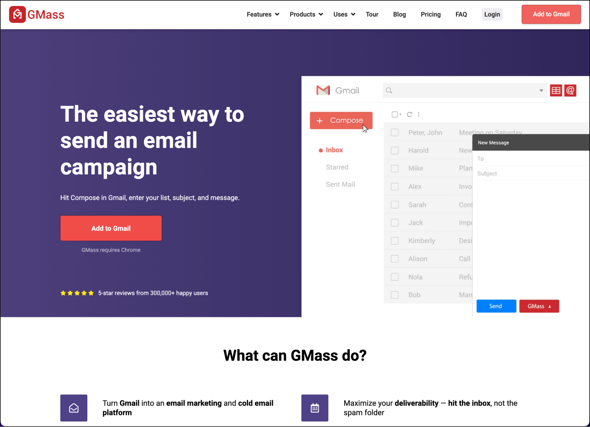GMass is a complete email platform inside gmail
