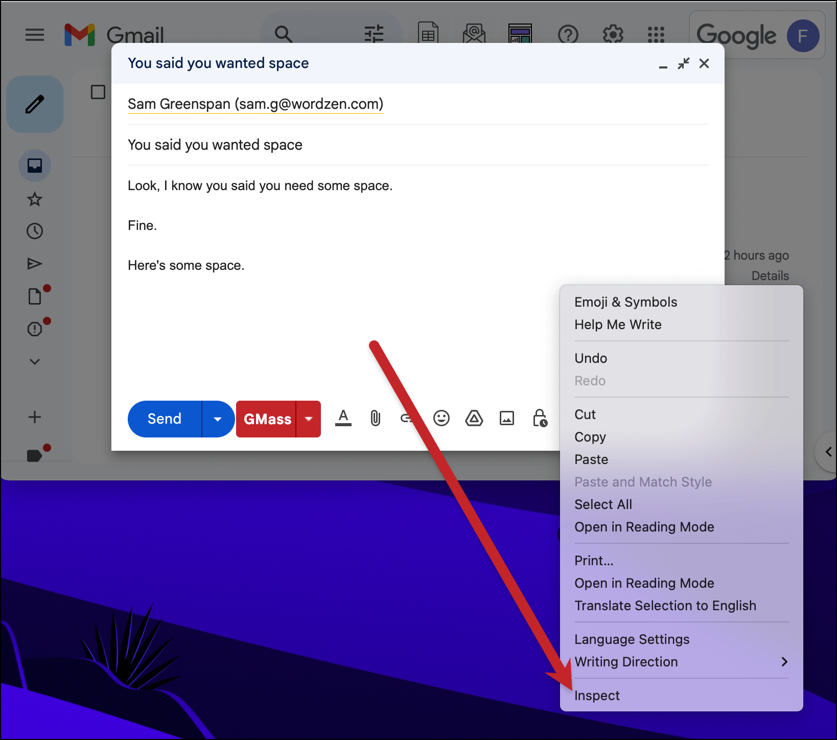 Bringing up the Google developer tools