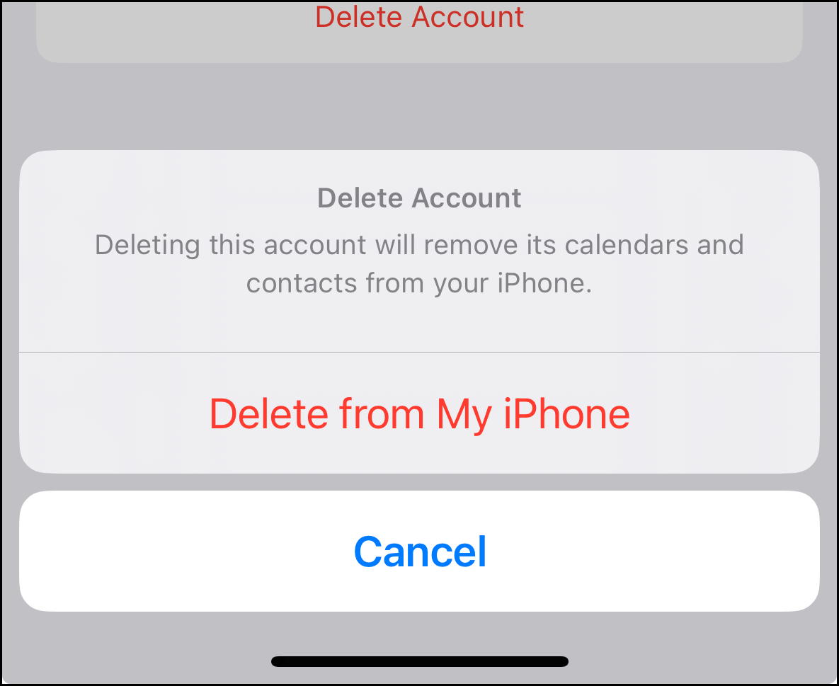 Confirm you want to remove the app from your phone