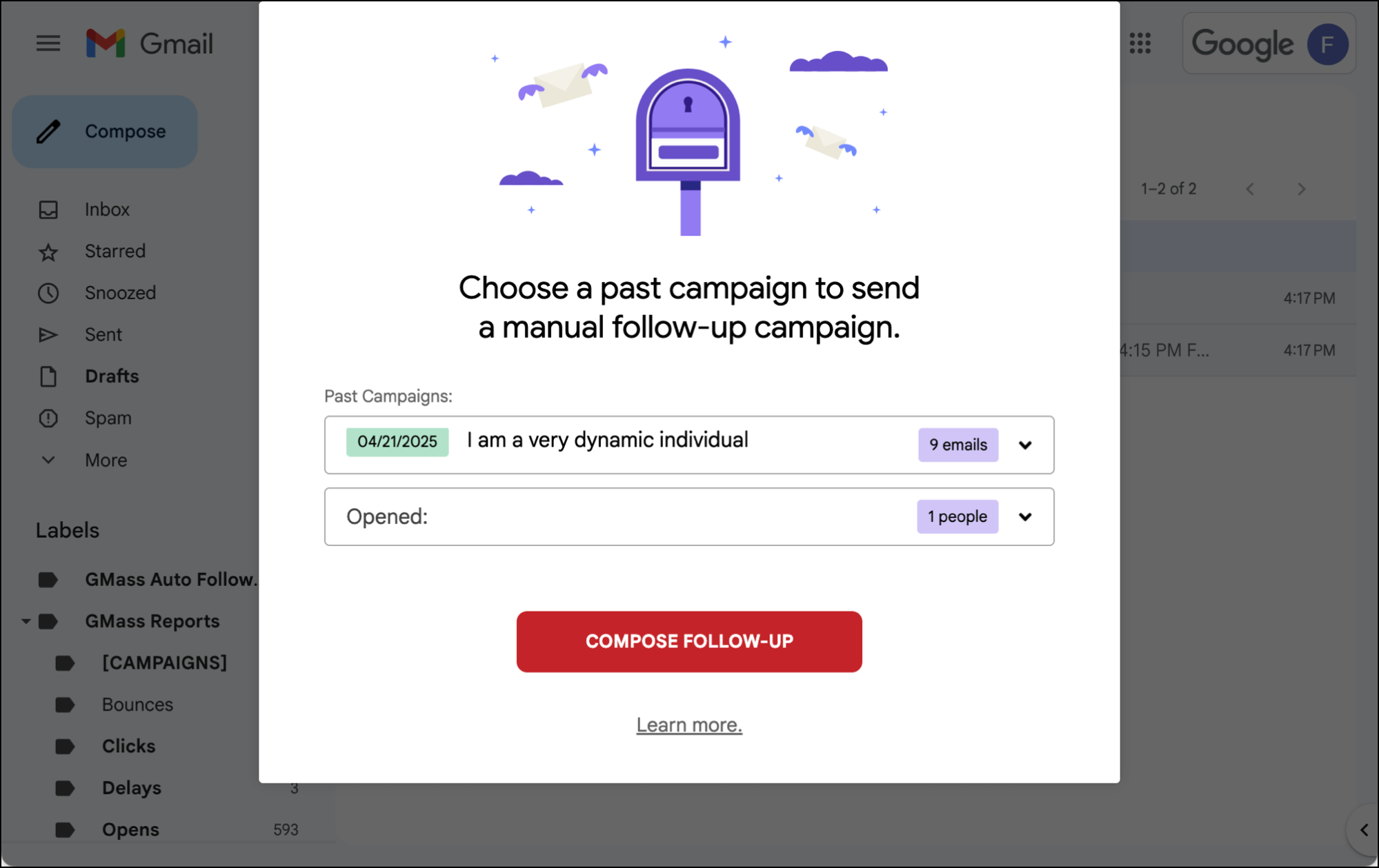 Creating a behavior based campaign to work like a trigger