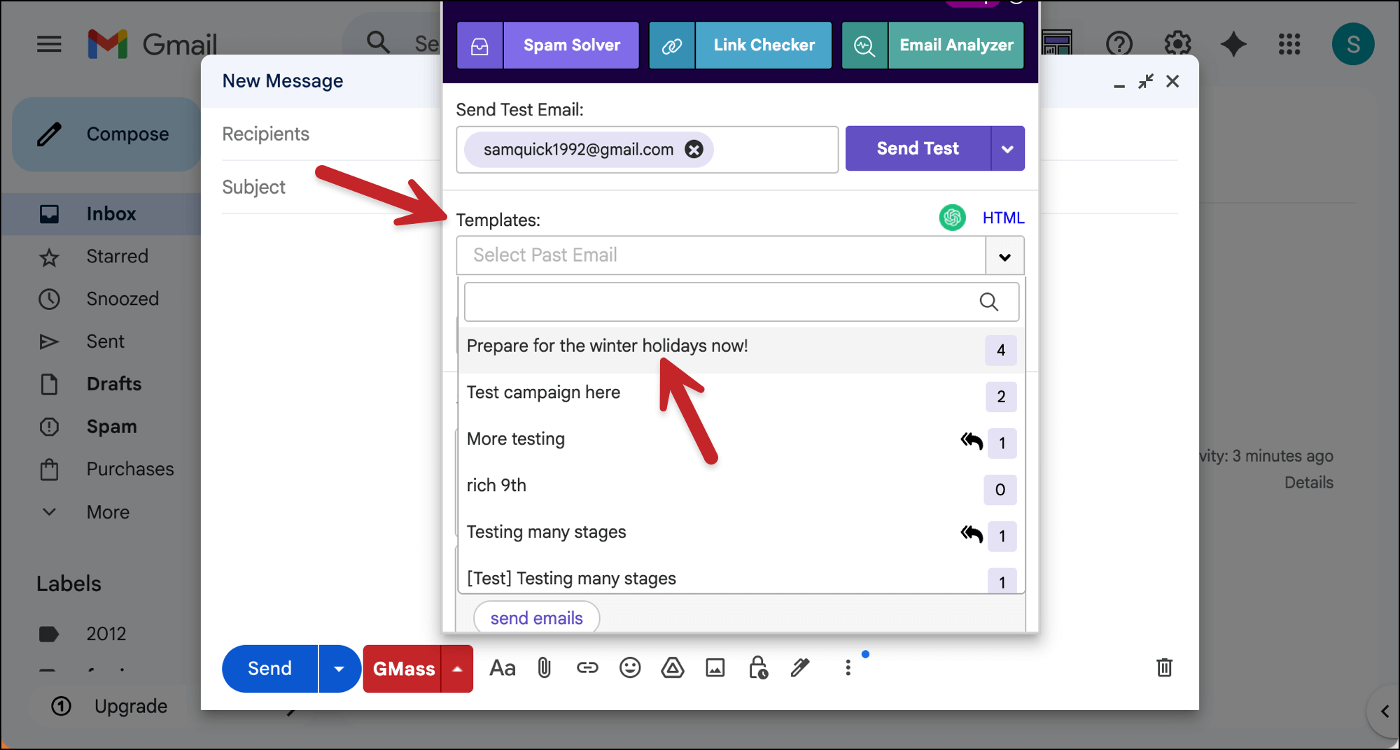 Your AI template now lives in your templates list