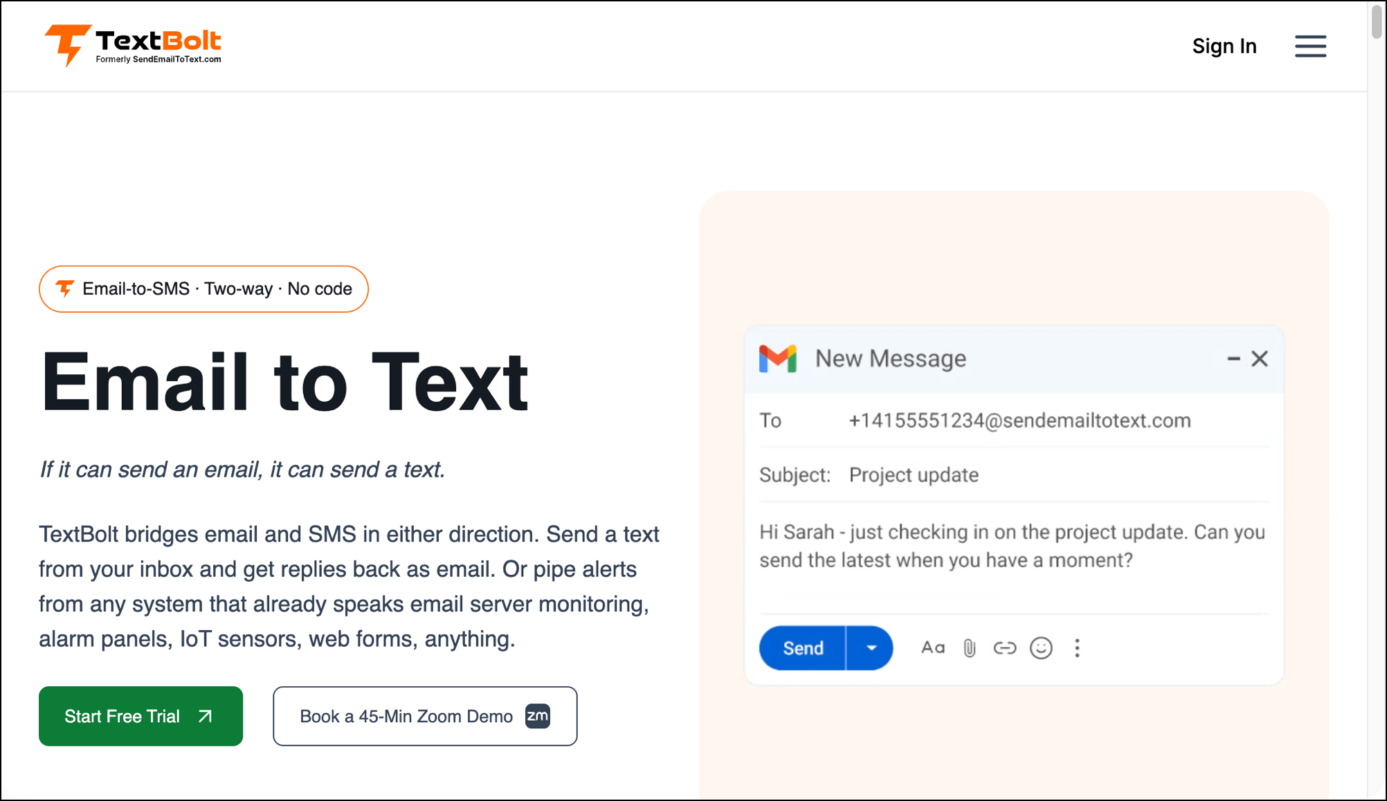 Textbolt